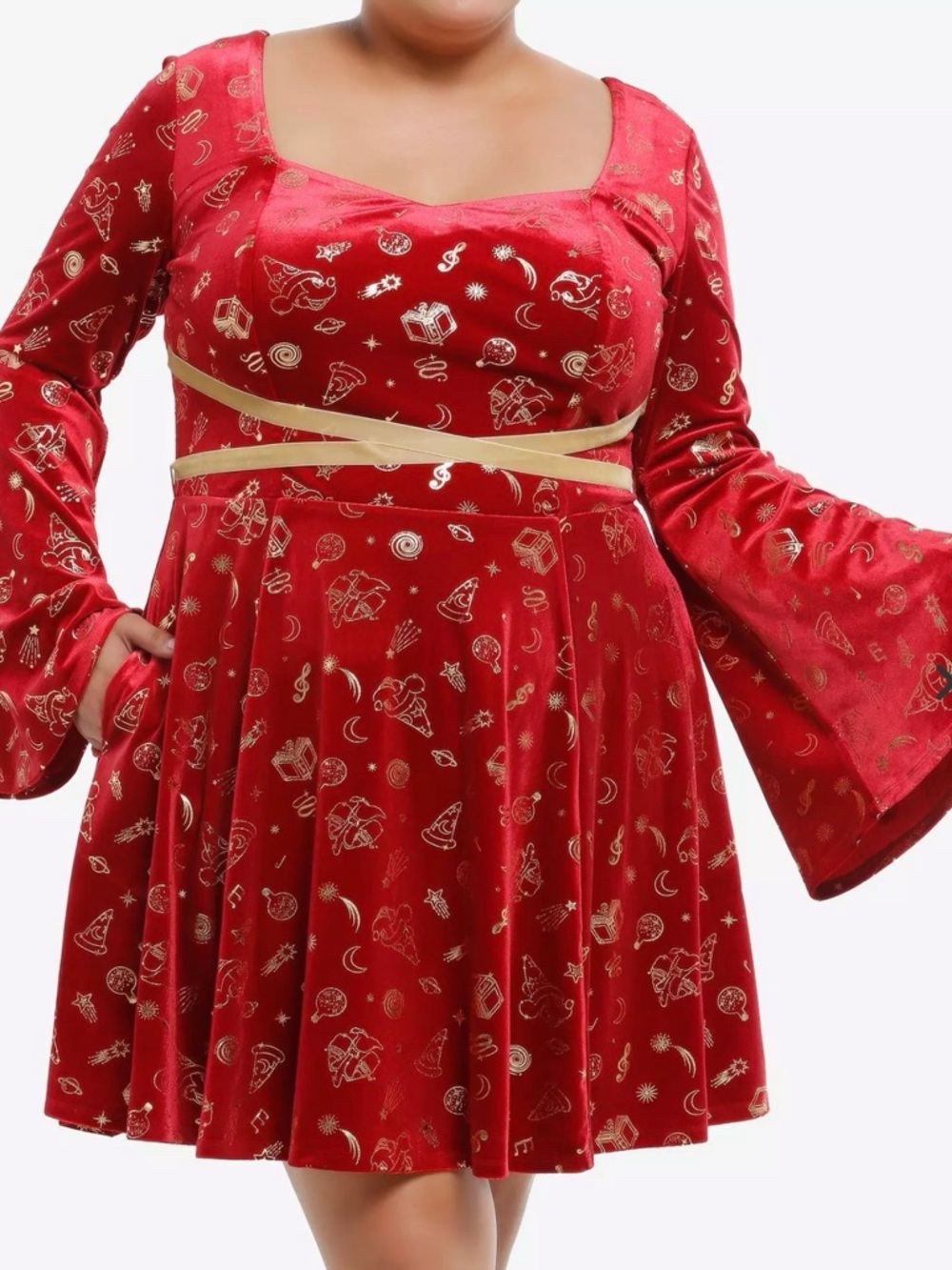 Disney Fantasia The Sorcerer's Apprentice Mickey Mouse Dress Plus Size 5X